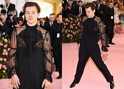 Chán làm lãng tử đời thường, Harry Styles diện hẳn jumpsuit xuyên thấu, mang giày cao gót chấp hết chị em tại Met Gala 2019