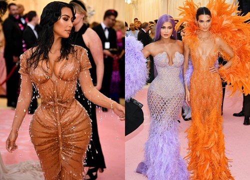 Hội chị em chuyên làm lố nhà Kardashian gây thất vọng ở Met Gala 2019: Sến rện, may có body "đốt mắt" kéo lại!