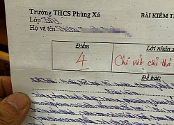 Làm bài kiểm tra chữ xấu hơn gà bới, cô giáo phê một câu cực đắt khiến học sinh phải tự thấy xấu hổ