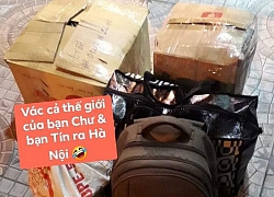 Sinh viên xa nhà thi nhau khoe &#8220;lương thực tiếp tế&#8221; sau nghỉ lễ: Khi về tay không, khi đi mang tận mấy túi đồ!