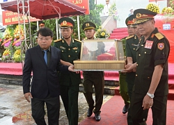 Hà Tĩnh: Truy điệu và an táng hài cốt liệt sỹ hy sinh tại chiến trường Lào