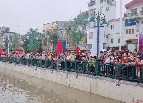 Người dân Hải Phòng đổ xô đi ngắm đàn thiên nga trên sông Tam Bạc