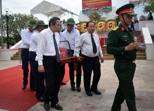 Quảng Bình: An táng 17 hài cốt liệt sĩ hy sinh tại Lào