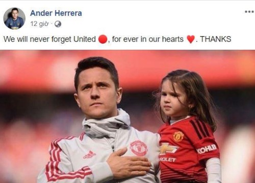 Ander Herrera xúc động trong ngày chia tay Man Utd