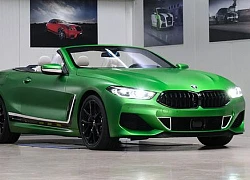 BMW M850i Cabrio "khoác áo" Matte Krypton Green lạ lẫm