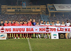 Cầu thủ V.League đồng loạt kêu gọi 'Uống rượu bia - Không lái xe'