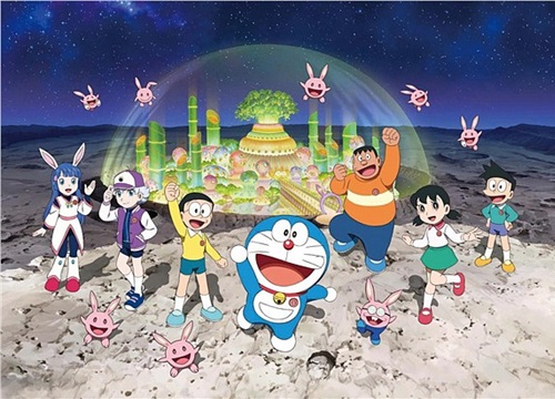 Đến hè lại lên, Doraemon hóa 'thỏ ngọc' đốn tim khán giả trong chuyến phiêu lưu đến 'nhà chị Hằng'