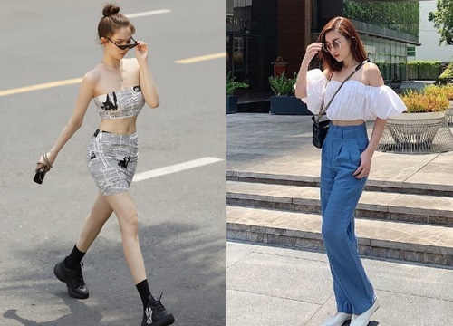 Song Trinh diện street style đối lập: Người dịu dàng, kẻ khoe da thịt gợi cảm