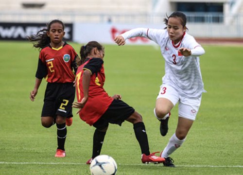 U15 nữ Việt Nam thắng 16-0 Timor Leste