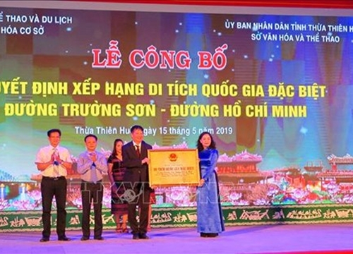 Đường Trường Sơn - Đường Hồ Chí Minh là Di tích Quốc gia đặc biệt