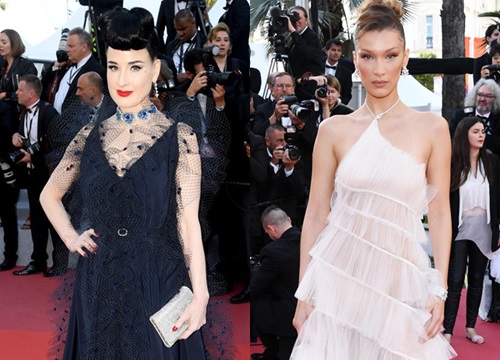 'Nữ hoàng thoát y' Dita Von Teese mặc đẳng cấp trên thảm đỏ Cannes