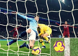 2 khoảnh khắc "trời giúp" Man City vô địch: Aguero và 1 cm định mệnh