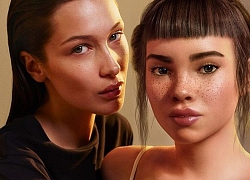 Bella Hadid khóa môi với mẫu ảo trong chiến dịch thời trang mới nhất