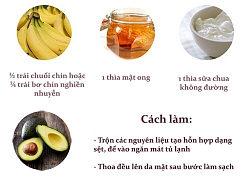 Công thức mặt nạ làm dịu da ngày nắng nóng