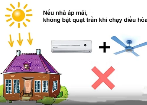 Dùng quạt có thể giảm 40% hoá đơn điều hòa ngày hè