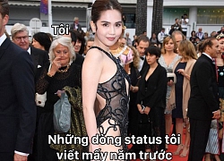 Ngọc Trinh và bộ cánh "nhân trần" đánh sập LHP Cannes, biểu cảm của bô lão xung quanh được dân mạng tặng ngay 1 vạn 8 ngàn ảnh chế!