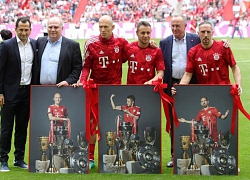 Robben và Ribery khóc trong lần cuối khoác áo Bayern Munich