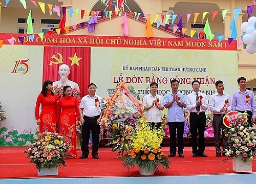 Vĩnh Phúc: Trường Tiểu học Hương Canh B đạt Chuẩn Quốc gia mức độ 2