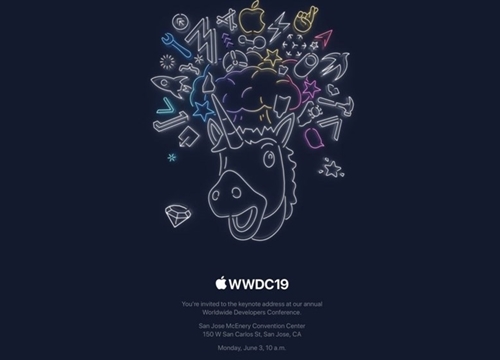 Apple gửi lời mời báo chí tham dự sự kiện WWDC 2019 vào ngày 3/6