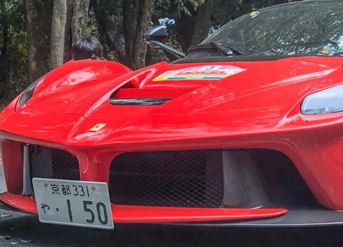 Cận cảnh 1 trong 6 chiếc Ferrari LaFerrari đang có mặt ở Nhật Bản