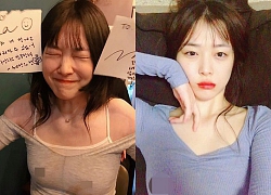 Dù ở nhà hay ra đường cũng không mặc "áo chíp", Kpop chỉ duy nhất Sulli được gọi là "cô gái vàng của làng thả rông"