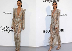 Izabel Goulart diện váy xuyên thấu khoe lưng trần