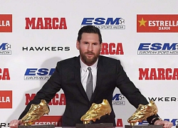 Messi không vui dù lần thứ 6 đoạt Chiếc giày vàng châu Âu