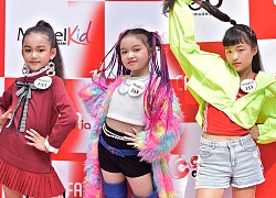 Dàn mẫu nhí tạo dáng chuyên nghiệp tại buổi casting Model Kid Vietnam 2019