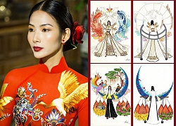 Có 5 bài thi được vote &#8216;điên đảo&#8217;, NTK 2k3 chắc suất làm National Costume cho Hoàng Thùy?