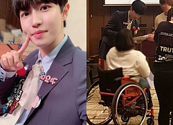 Cựu thành viên Wanna One Kim Jaehwan nhận cơn mưa lời khen cho hành động đặc biệt với fan khuyết tật