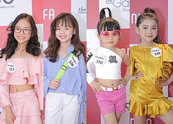 Mẫu nhí tự tin khoe dáng trong buổi casting Model Kid Vietnam tại Hà Nội