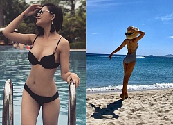 Lâu lắm mới thấy Thu Quỳnh thả dáng với bikini, chỉ khoe hình thể từ phía sau cũng khiến dân mạng xôn xao