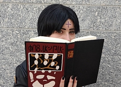 Nữ cosplayer trong vai Chrollo Lucilfer bang chủ của Phantom Troupe