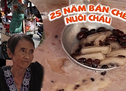 Bà cụ nặng 25 kg, đẩy xe chè bán suốt 25 năm nuôi cháu