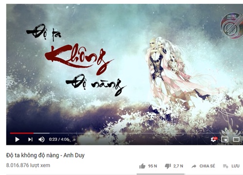 "Độ ta không độ nàng" - Hiện tượng nhạc mạng bất ngờ lọt top 2 trending YouTube Việt Nam, vượt mặt Phan Mạnh Quỳnh!