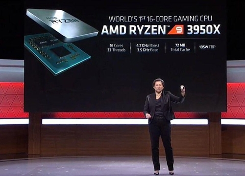 AMD Ryzen 9 3950X là CPU chơi game 16 nhân đầu tiên trên thế giới, giá 749 USD