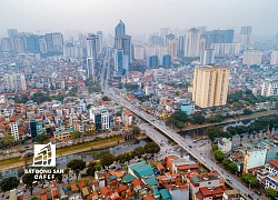 &quot;Rừng&quot; cao ốc chung cư dọc tuyến metro Cát Linh - Hà Đông nhìn từ trên cao