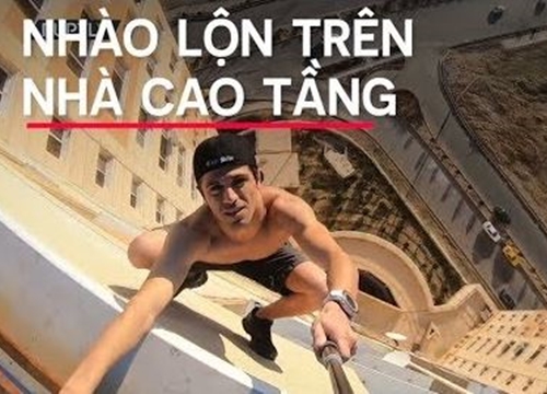 'Thách thức tử thần', chàng trai Iran nhào lộn trên đỉnh cao ốc