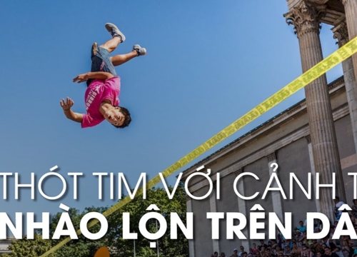 'Thót tim' với cuộc thi tìm ra bậc thầy nhào lộn dây thăng bằng trên dây tại Đức