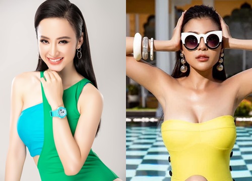 Angela Phương Trinh chính thức trở lại, "đại chiến" bikini sặc sỡ với mỹ nhân Việt