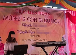 Gia đình tổ chức tiệc liên hoan cho 2 con đi du học bất ngờ gây tranh cãi dữ dội: Sân si hay làm quá?