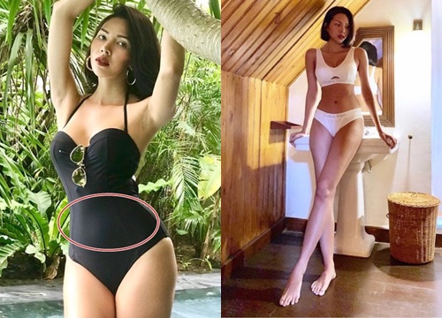 Hậu ghi hình Cuộc đua kì thú 2019, Minh Triệu diện bikini tự tin thả dáng nhưng vô tình để lộ dấu hiệu tăng cân thấy rõ