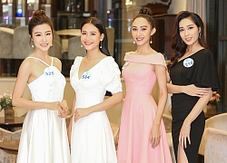 Học trò Lan Khuê 'lép vế' trước dàn thí sinh vòng Chung khảo phía Nam Miss World Vietnam