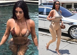 Kim Kardashian mặc bikini khoe đường cong gợi cảm