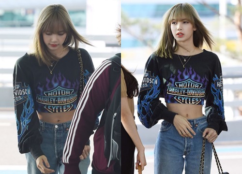 Lisa (Blackpink) gây sốc khi khoe vòng eo chỉ bé bằng túi cầm tay của Jisoo