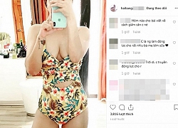 Sau 21 ngày sinh con, Hải Băng tự tin khoe dáng bốc lửa với bikini