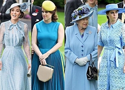 Gia đình Hoàng gia rủ nhau mặc đồ xanh tại lễ hội Royal Ascot, Công nương Kate chiếm sóng với loạt khoảnh khắc đẹp như tranh vẽ