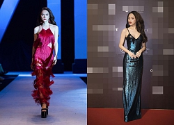 Hương Giang catwalk đỉnh cao thì khỏi phải bàn, điều khán giả chú ý là đôi giày cao bao nhiêu cm mà khủng khiếp thế kia?