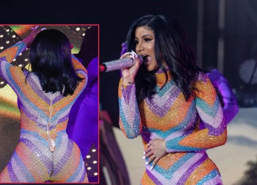 Nữ rapper Cardi B rách quần vì lắc hông quá sung