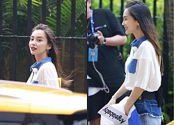 Angelababy gây chú ý với mũi và chiếc cằm khác thường